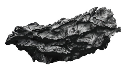 Abstract Black and Grey Mountain Landscape
