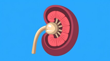 Obraz premium Kidney Icons: Visualizing Renal Health and Care