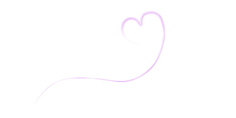 Purple heart shaped smoke effect, sign of love, smoke hearts, love. Purple waves of smoke from hot drink, coffee, cigarettes, tea or food. Mockup of fog with swirls. PNG.