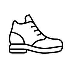 walking shoes icon, walking shoes line art - simple line art of walking shoes, perfect for walking shoes logos and icons and themed design