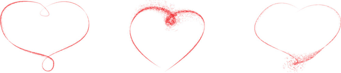 Line art continuous heart icon . One line heart symbol. Brush stroke. Heart knot logo .Vector illustration.