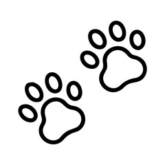 footprint with paw prints dog walk icon, footprint with paw prints dog walk vector, 