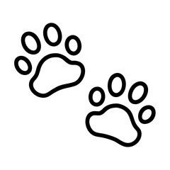 footprint with paw prints dog walk icon, footprint with paw prints dog walk vector, 