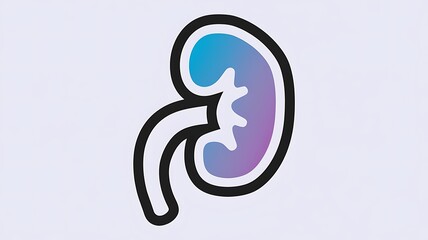 Obraz premium Kidney Icons: Visualizing Renal Health and Care