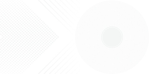 Gray dotted stripes line background. Abstract circle shape design
