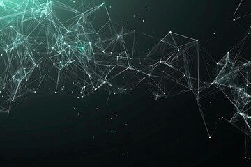 Abstract black background with green accents, futuristic design elements, and geometric patterns, perfect for technology and gaming themes.
