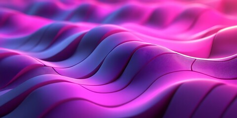 Obraz premium Abstract purple waves, digital art background, design element