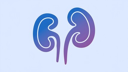 Obraz premium Kidney Icons: Visualizing Renal Health and Care
