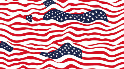 American Flag Pattern Design