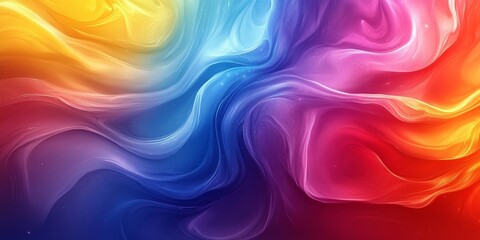 Obraz premium Abstract Bright Color Flow Background, Generative AI