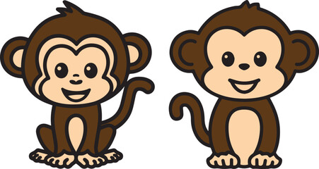 Obraz premium animals coloring book vector art illustration