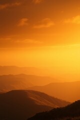 sunrise over the mountains landscape background, wallpaper