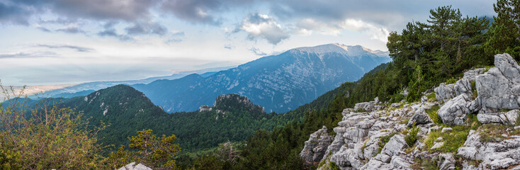 Panorama in Olympus mountain