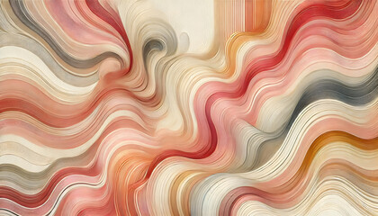 Fototapeta premium 流れるパステル調の抽象アート