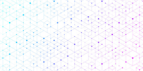 Modern health care or medical background design. Health care innovation concept. Horizontal header web banner. Abstract geometric background with hexagon shapes for medicine, science, chemistry.