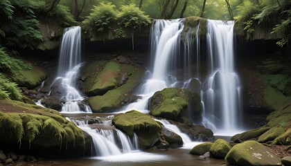 Obraz premium waterfall in the forest