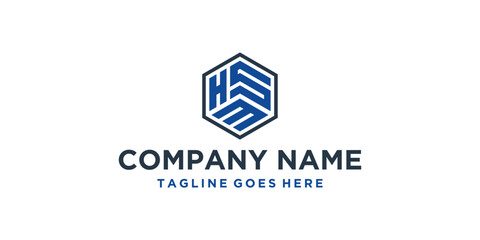 HSM Hexagon Logo Design Inspirations