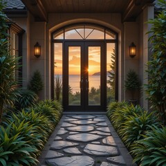 Fototapeta premium entrance to the house