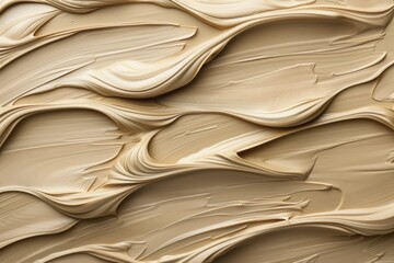 Abstract artistic texture with layered beige strokes for modern design and art concepts