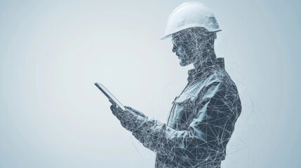 3D illustration abstract modern urban building out-line black and white drawing of imagination architecture building construction perspective design.