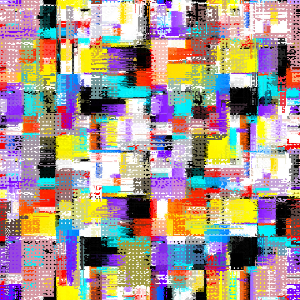 Aufkleber Seamless grunge texture with a rough, distressed design. seamless background pattern