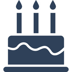 Cake  vector icon with an isolated background 