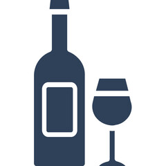 Champagne  vector icon with an isolated background 