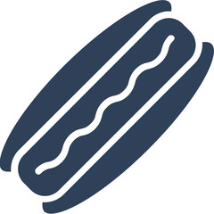 Hot Dog  vector icon with an isolated background 
