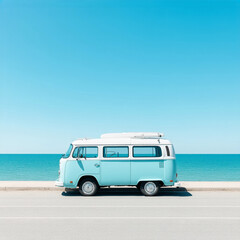 A travel fan against a serene tropical sea backdrop, perfect for adventure, wanderlust, and vacation themes.