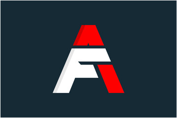 Initial AF Logo Design Vector