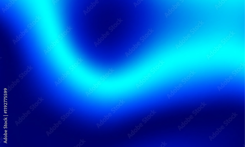 Poster abstract blue background, blue curve design smooth shape by blue color with blurred effect