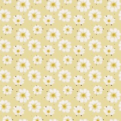 Cherry blossom pattern design for textile and packaging applications