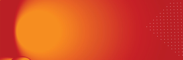 Abstract orange-red gradient backdrop; white dots; presentation