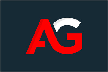 Initial AG Logo Design Vector