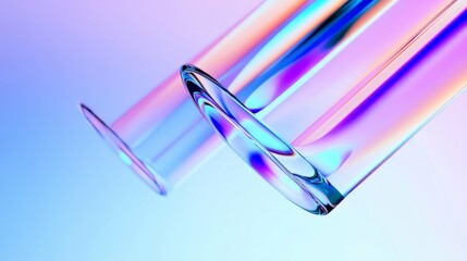 Abstract Colorful Glass Tubes poster header backdrop