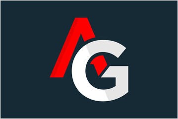 Initial AG Logo Design Vector