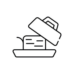 Butter Dish vector icon