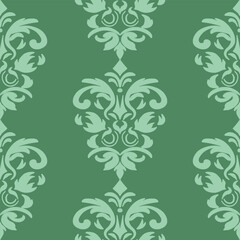Vector damask seamless background. Classical luxury old fashioned damask ornament, victorian seamless texture for wallpapers, textile, wrapping. Exquisite floral baroque template.