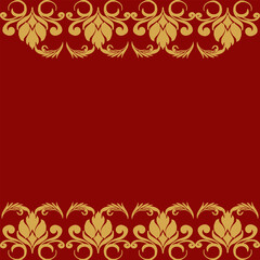 Vector damask seamless background. Classical luxury old fashioned damask ornament, victorian seamless texture for wallpapers, textile, wrapping. Exquisite floral baroque template.