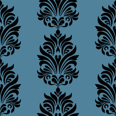Vector damask seamless background. Classical luxury old fashioned damask ornament, victorian seamless texture for wallpapers, textile, wrapping. Exquisite floral baroque template.