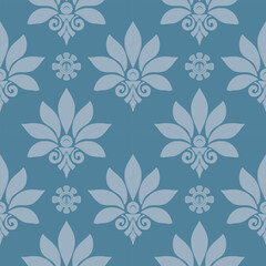 Vector damask seamless background. Classical luxury old fashioned damask ornament, victorian seamless texture for wallpapers, textile, wrapping. Exquisite floral baroque template.