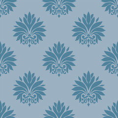 Vector damask seamless background. Classical luxury old fashioned damask ornament, victorian seamless texture for wallpapers, textile, wrapping. Exquisite floral baroque template.
