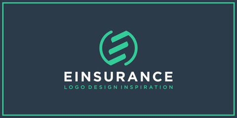 E Insurance Logo Design Inspirations