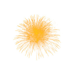 Obraz premium Golden firework explosion with radiant sparks and glowing starburst effects