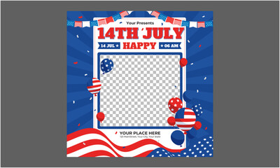 14th Of July Socials Media