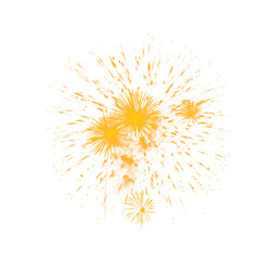 Obraz premium Dramatic fireworks explosion with golden sparkles and festive metallic textures