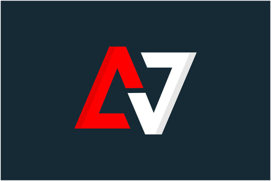 Initial AJ Logo Design Vector