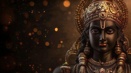 background Ram Navami, copy-space 