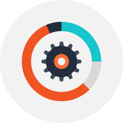 Data Management flat vector web icon