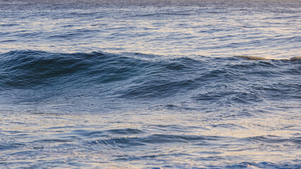 Blue water of ocean surface.